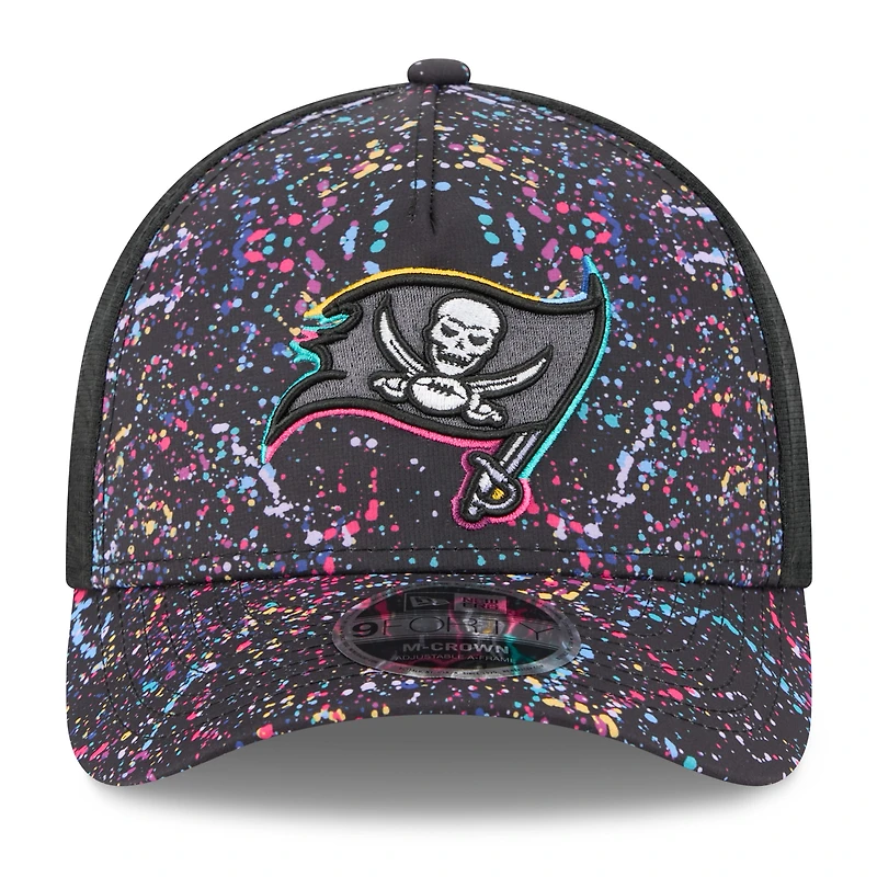 Casquette ajustable 9FORTY NFL Crucial Catch 2025 des Buccaneers de Tampa Bay de New Era pour homme, noire