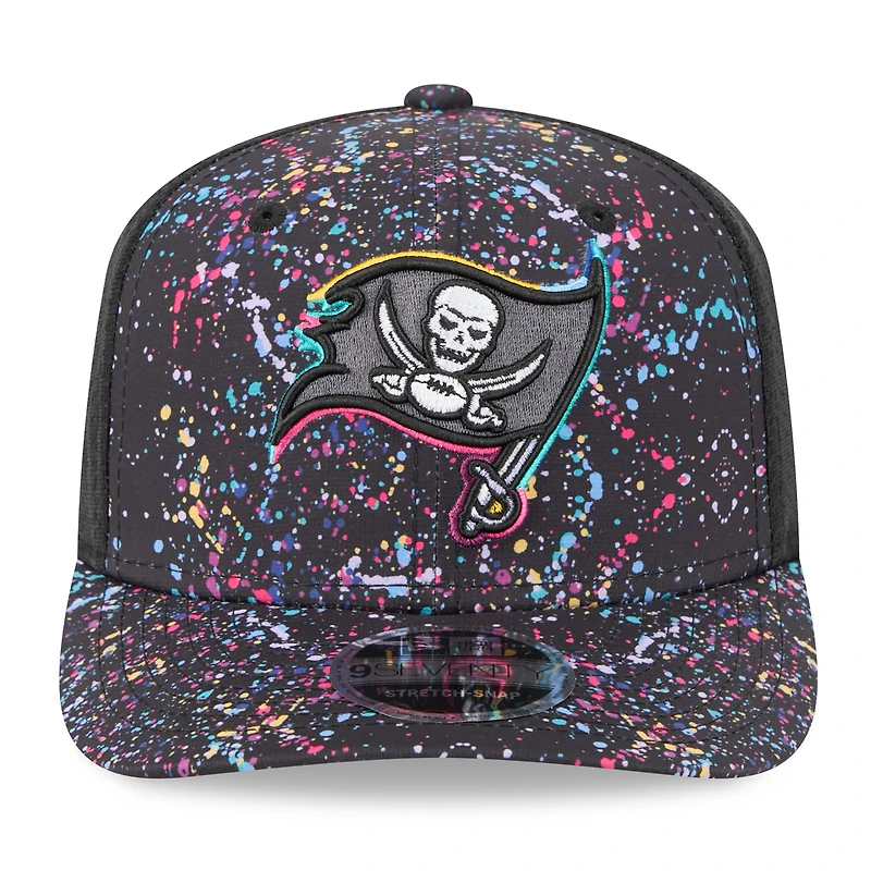 Casquette ajustable NFL Crucial Catch 9SEVENTY noire New Era pour homme des Buccaneers de Tampa Bay 2025