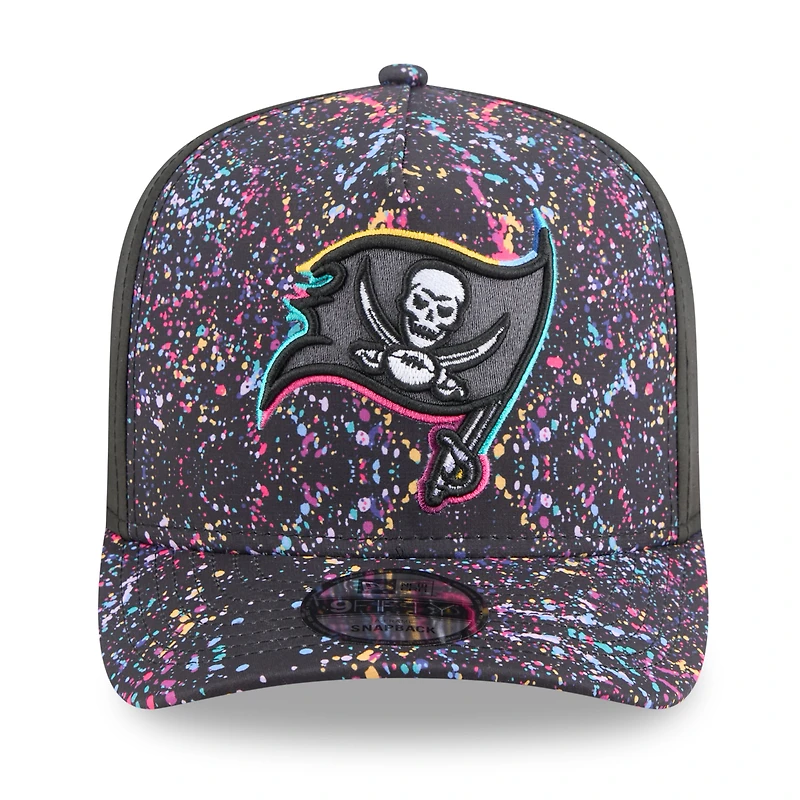 Casquette snapback 9FIFTY noire New Era des Buccaneers de Tampa Bay 2025 NFL Crucial Catch pour homme