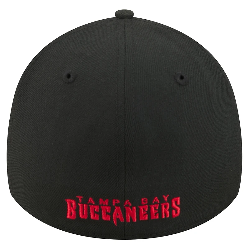 Casquette New Era noire pour homme Tampa Bay Buccaneers Core Team 39THIRTY Flex