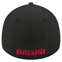 Casquette New Era noire pour homme Tampa Bay Buccaneers Core Team 39THIRTY Flex