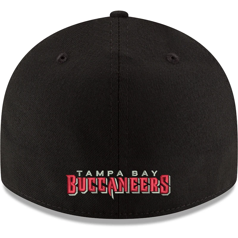 Men's New Era Black Tampa Bay Buccaneers Omaha Low Profile 59FIFTY Fitted Team Hat