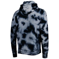 Chandail à capuchon motif tie-dye noir des Tampa Bay Buccaneers New Era pour homme