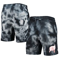 Short à effet tie-dye noir Tampa Bay Buccaneers New Era pour homme