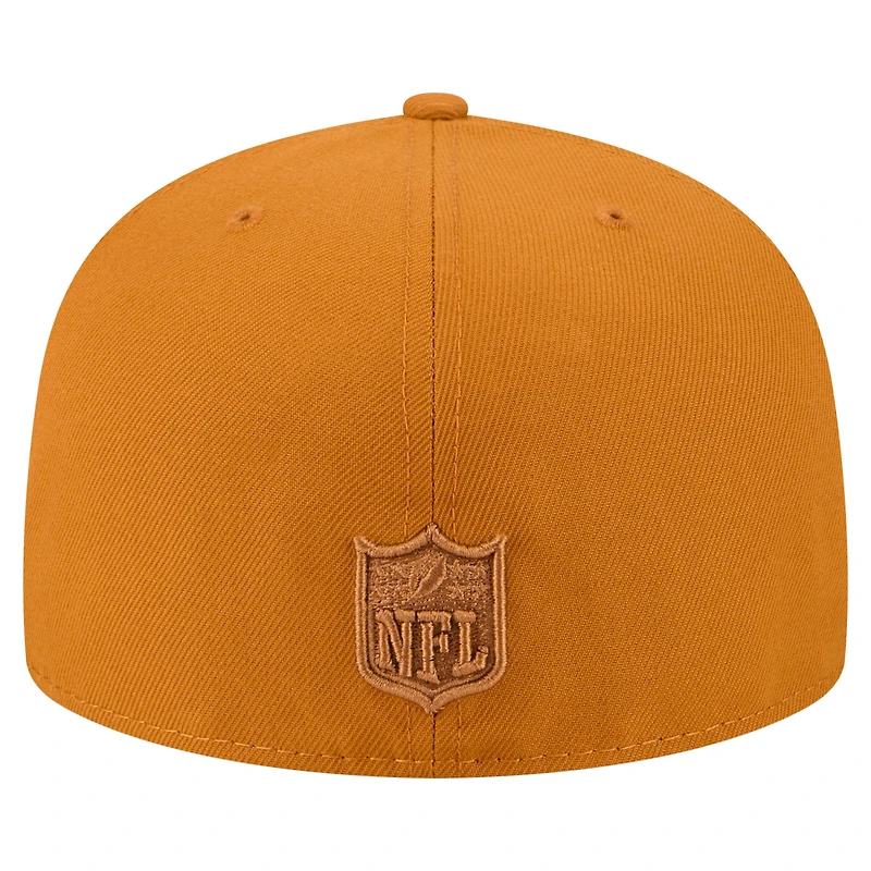 Casquette ajustée A-Frame 59FIFTY marron pour homme, motif Tampa Bay Buccaneers, New Era