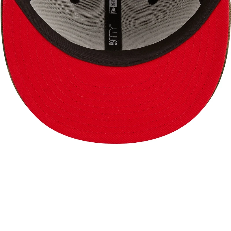 Casquette ajustée New Era Camo Tampa Bay Buccaneers Historic Woodland 59FIFTY pour homme