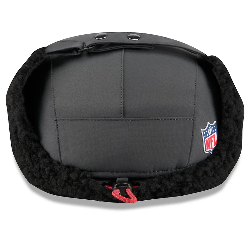 Men's New Era Charcoal Tampa Bay Buccaneers 2025 Sideline Cold Weather Runner Dog Ear Adjustable Hat