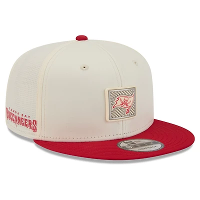 Men's New Era Cream/Red Tampa Bay Buccaneers 2026 NFL Training Camp 9FIFTY Snapback Hat