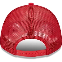 Casquette Snapback 9FORTY Team Stripe Trucker 9FORTY des Tampa Bay Buccaneers New Era pour homme, crème/rouge