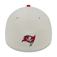 Casquette New Era Flex crème Tampa Bay Buccaneers 2023 NFL Draft 39THIRTY pour homme