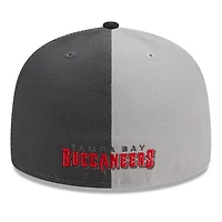 Casquette ajustée 59FIFTY Sideline des Tampa Bay Buccaneers 2023 New Era pour homme, gris/noir
