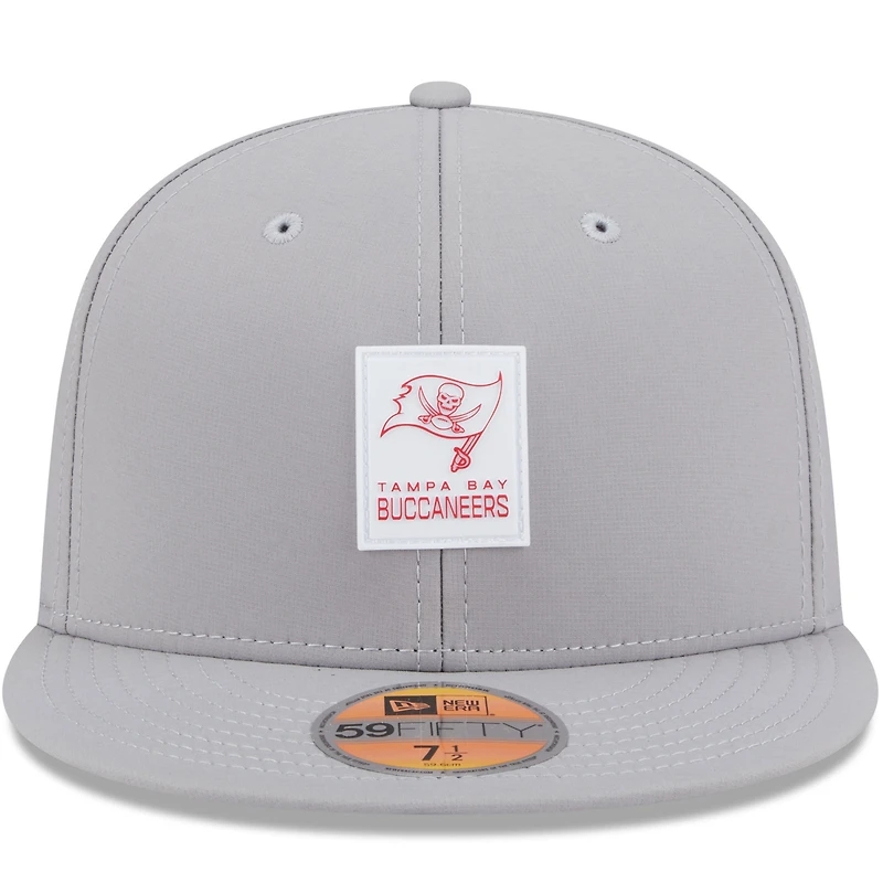 Casquette ajustée 59FIFTY grise des Buccaneers de Tampa Bay 2025 pour homme New Era
