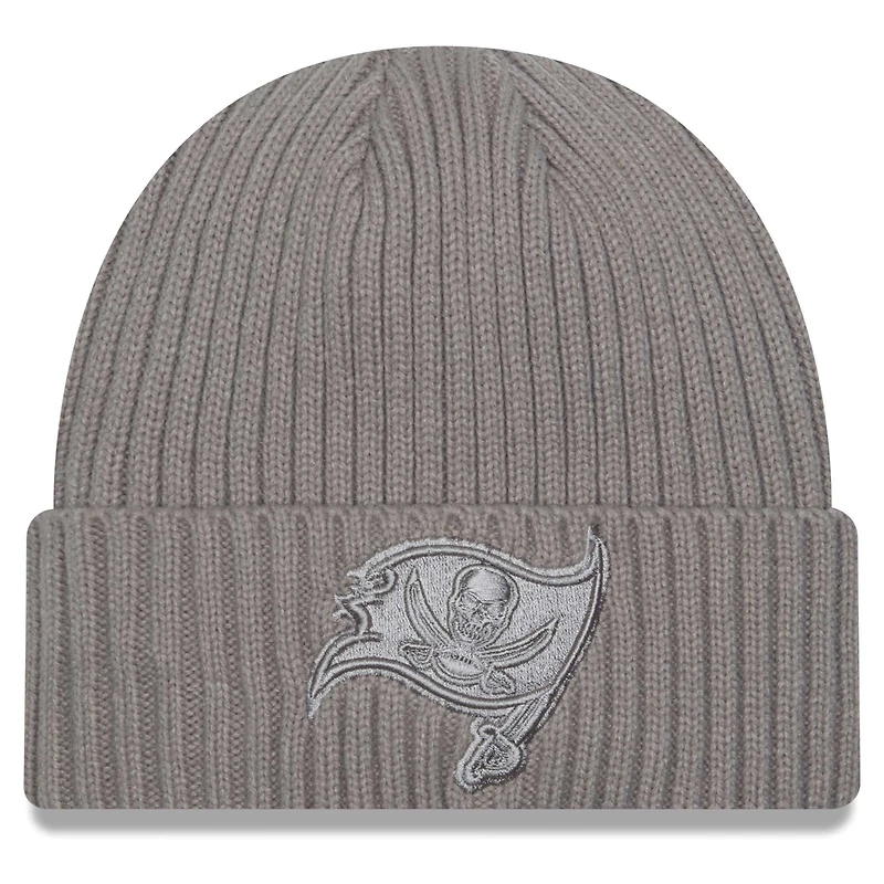 Bonnet en tricot à revers New Era pour hommes, gris Tampa Bay Buccaneers Color Pack