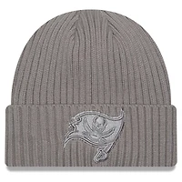 Bonnet en tricot à revers New Era pour hommes, gris Tampa Bay Buccaneers Color Pack