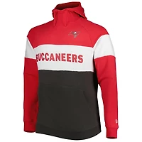 Sweat à capuche New Era Heather Charcoal Tampa Bay Buccaneers Big & Tall Current en molleton blocs de couleurs pour homme