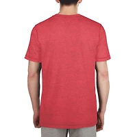 T-shirt du camp d'entraînement NFL 2024 New Era Heather Red pour hommes des Buccaneers de Tampa Bay