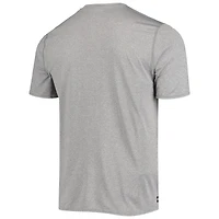 T-shirt New Era Heathered Grey Tampa Bay Buccaneers pour homme Combine Authentic Game On