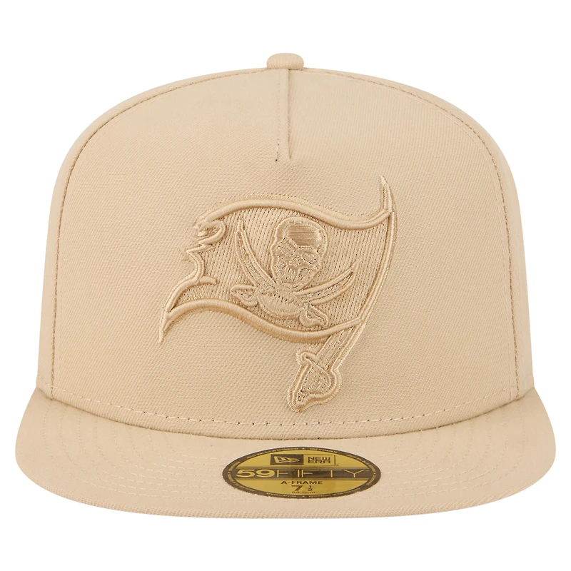 Casquette ajustée 59FIFTY A-Frame pour homme, beige clair, Tampa Bay Buccaneers, color pack, New Era