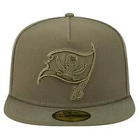 Casquette ajustée A-Frame 59FIFTY pour homme New Era, olive, Tampa Bay Buccaneers, color pack