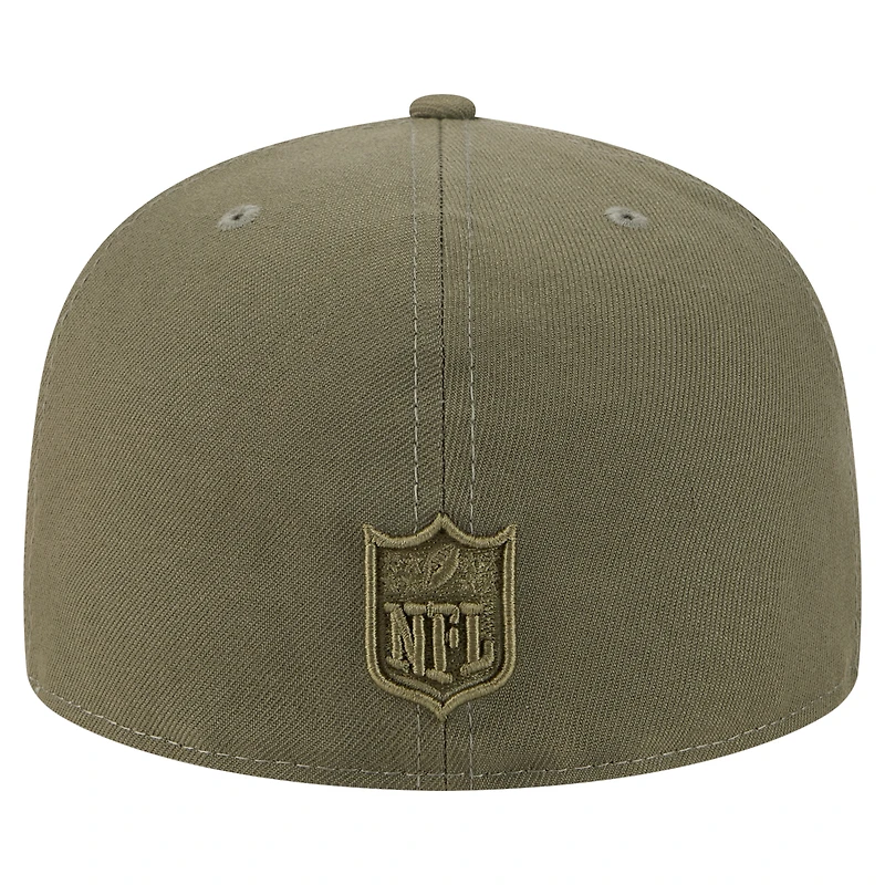 Casquette ajustée A-Frame 59FIFTY pour homme New Era, olive, Tampa Bay Buccaneers, color pack