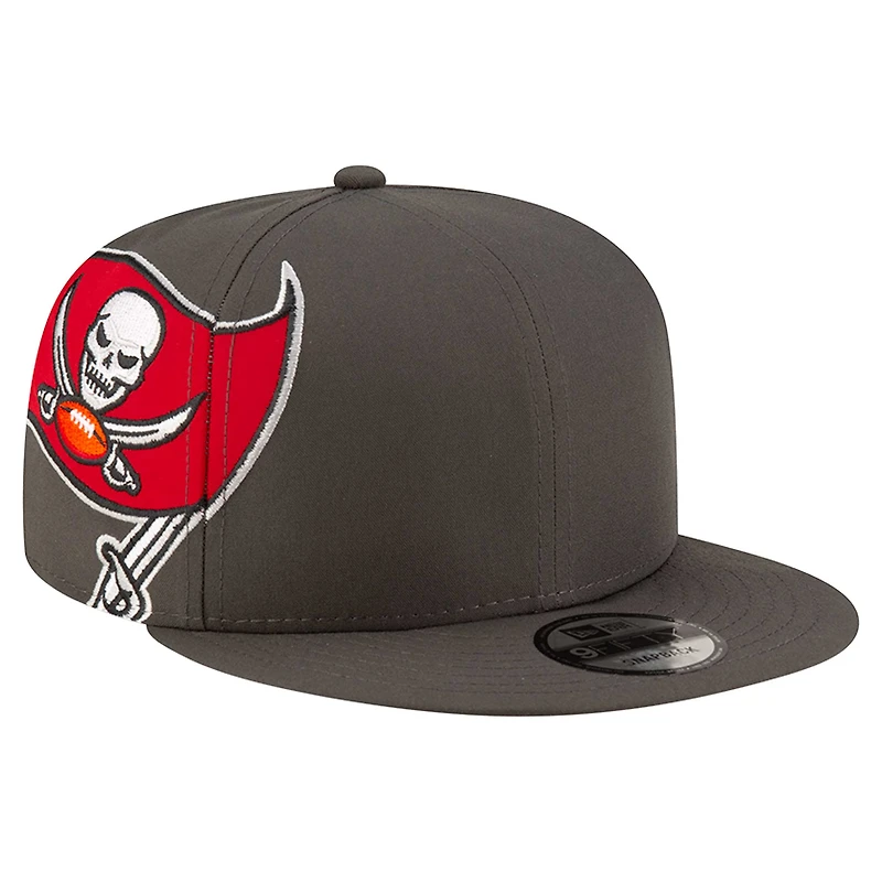 Casquette Snapback 9FIFTY Tampa Bay Buccaneers en étain New Era pour homme