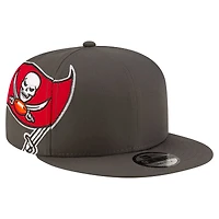 Casquette Snapback 9FIFTY Tampa Bay Buccaneers en étain New Era pour homme