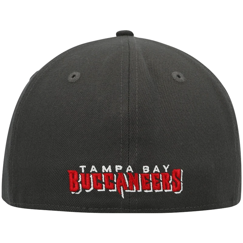 Casquette ajustée New Era Tampa Bay Buccaneers Omaha 59FIFTY en étain pour homme