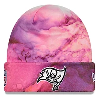 Casquette Crucial Catch NFL Tampa Bay Buccaneers 2022 New Era pour homme - Rose - Tuque en tricot à revers