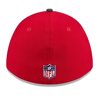Casquette New Era Flex rouge/étain Tampa Bay Buccaneers, édition spéciale NFL Draft 2026, modèle 39THIRTY M-Crown