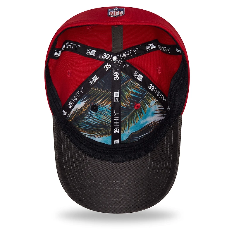 Men's New Era Red/Pewter Tampa Bay Buccaneers 2026 NFL Draft 39THIRTY M-Crown Flex Hat