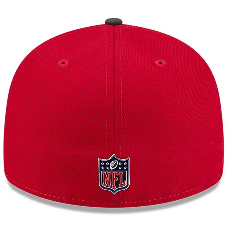 Men's New Era Red/Pewter Tampa Bay Buccaneers 2026 NFL Draft Pre-Curved 59FIFTY Fitted Hat