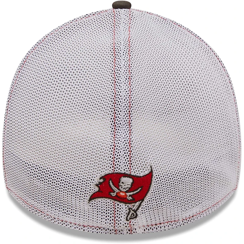 Men's New Era Red/Pewter Tampa Bay Buccaneers Team Banded 39THIRTY - Flex Hat
