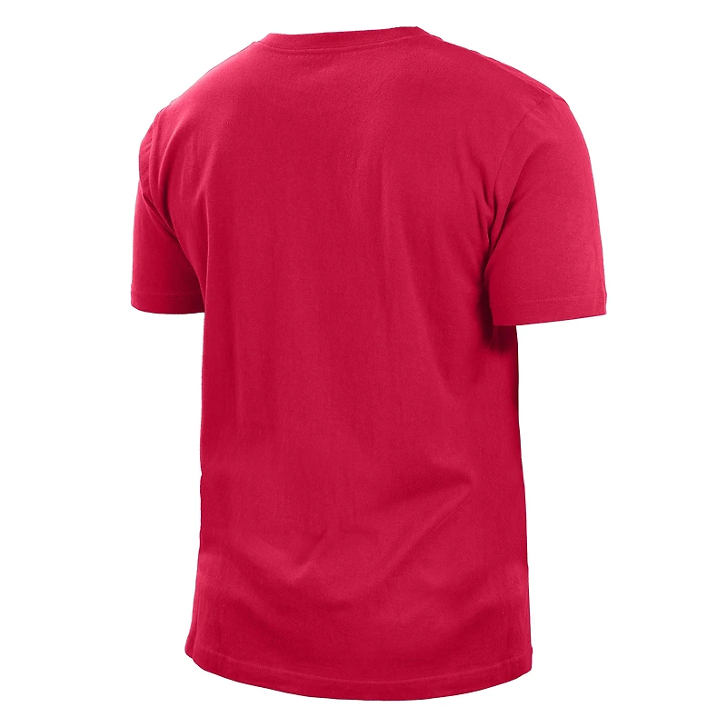 T-shirt New Era pour homme rouge Tampa Bay Buccaneers 2022 Sideline Ink Dye
