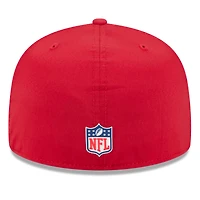 Casquette ajustée New Era 59FIFTY rouge Tampa Bay Buccaneers 2025 Sideline pour homme