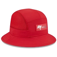 Men's New Era Red Tampa Bay Buccaneers 2025 Sideline  Bucket Hat