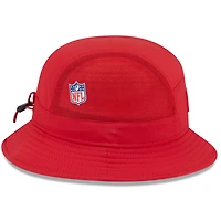 Men's New Era Red Tampa Bay Buccaneers 2025 Sideline  Bucket Hat