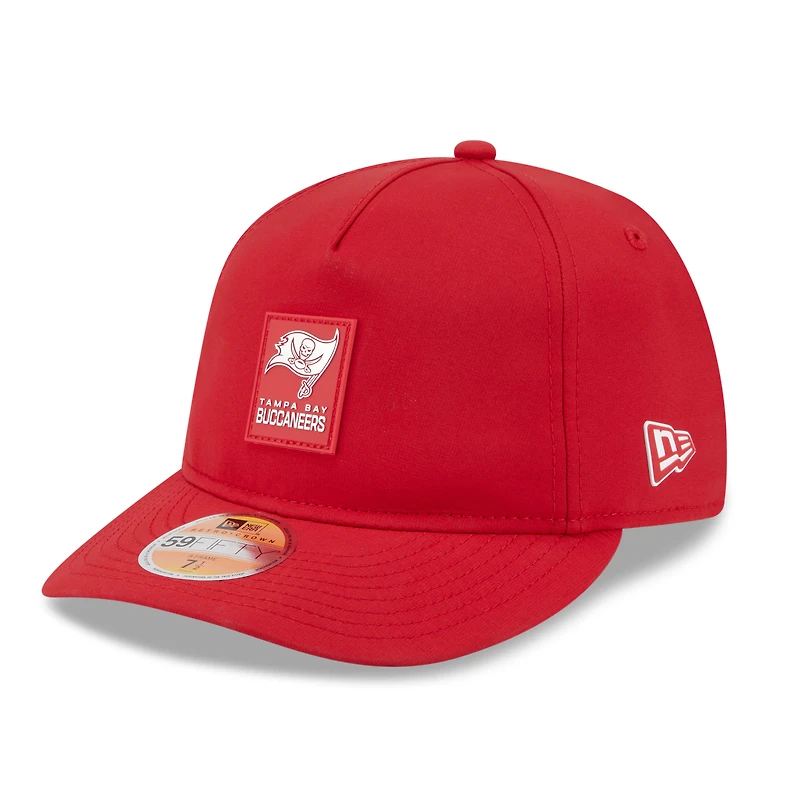 Men's New Era Red Tampa Bay Buccaneers 2025 Sideline Retro Crown 59FIFTY Fitted Hat