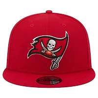 Casquette snapback New Era rouge Tampa Bay Buccaneers 9FIFTY pour homme
