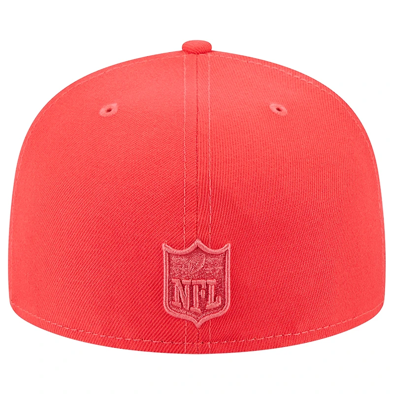 Men's New Era Red Tampa Bay Buccaneers Color Pack Brights 59FIFTY Fitted Hat