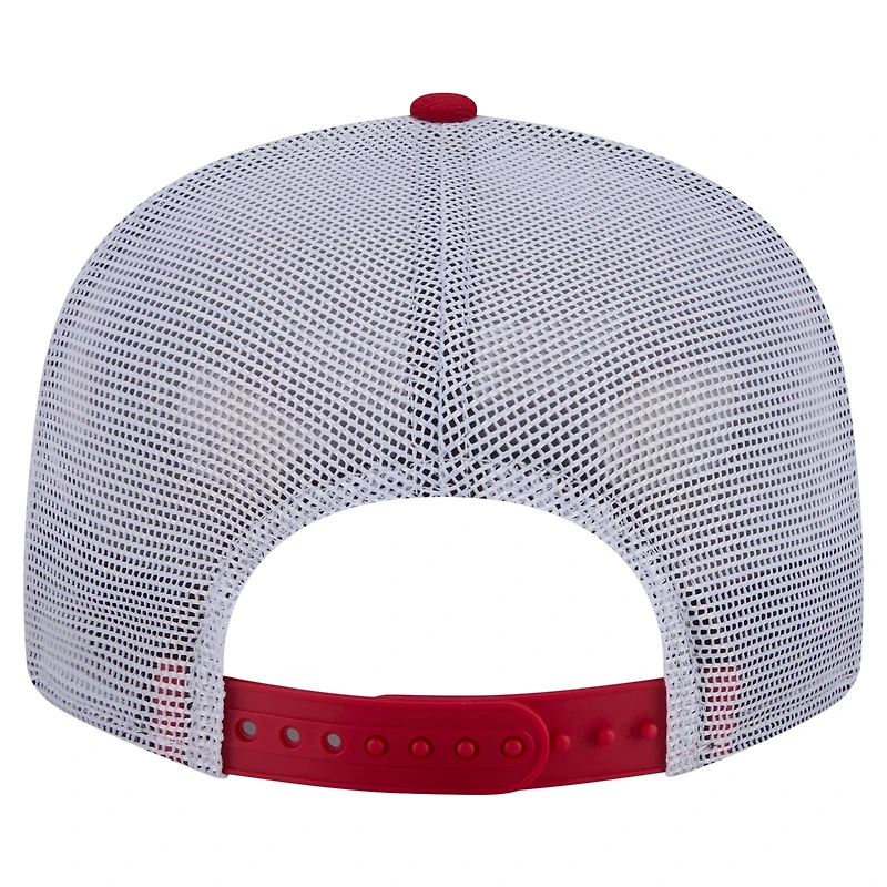 Men's New Era Red Tampa Bay Buccaneers Core Team 9FIFTY Trucker Snapback Hat
