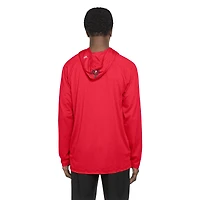 Sweat à capuche fonctionnel Fandom des Tampa Bay Buccaneers de New Era pour homme, rouge
