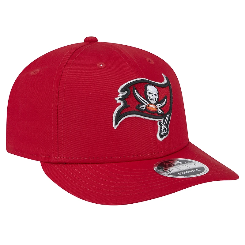 Casquette à visière plate 9FIFTY rouge Tampa Bay Buccaneers de New Era pour homme