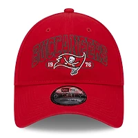 Casquette Snapback 9FORTY rouge Tampa Bay Buccaneers Outline New Era pour hommes