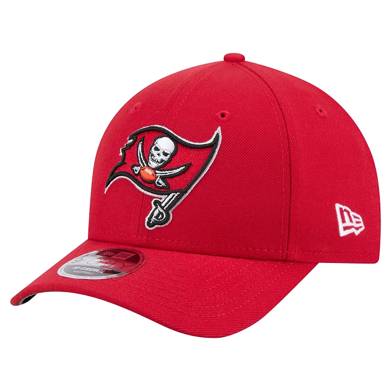 Casquette ajustable 9FORTY M-Crown rouge pour homme, collection Team des Buccaneers de Tampa Bay, New Era