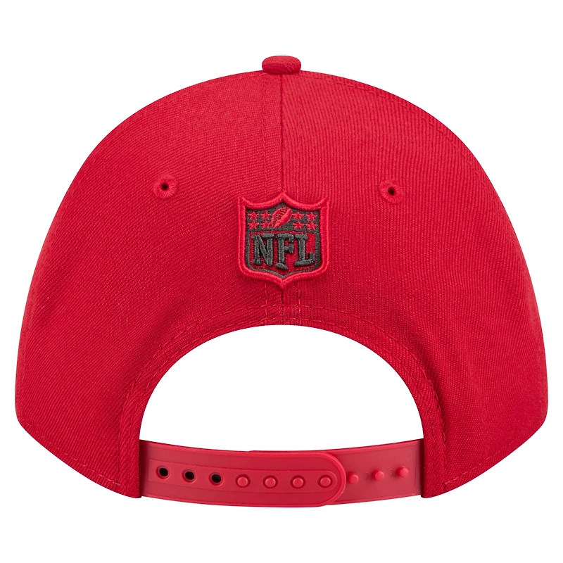 Casquette ajustable 9FORTY M-Crown rouge pour homme, collection Team des Buccaneers de Tampa Bay, New Era