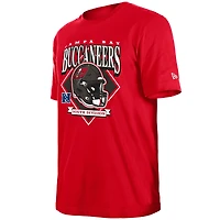 T-shirt rouge avec logo de l'équipe Tampa Bay Buccaneers New Era pour homme