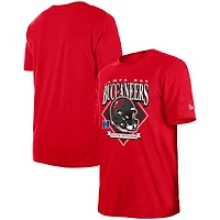 T-shirt rouge avec logo de l'équipe Tampa Bay Buccaneers New Era pour homme