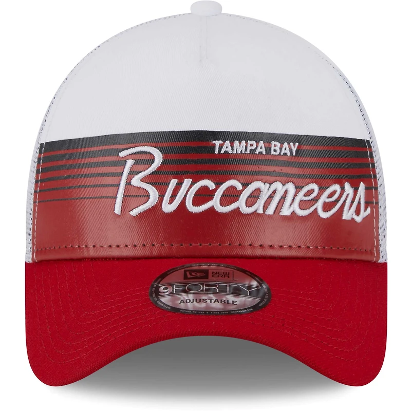 Men's New Era Scarlet Tampa Bay Buccaneers Horizon A-Frame 9FORTY Snapback Hat