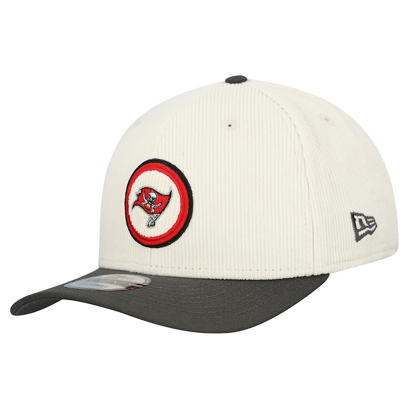 Men's New Era  Stone Tampa Bay Buccaneers  Loyal Corduroy 9SEVENTY Adjustable Hat