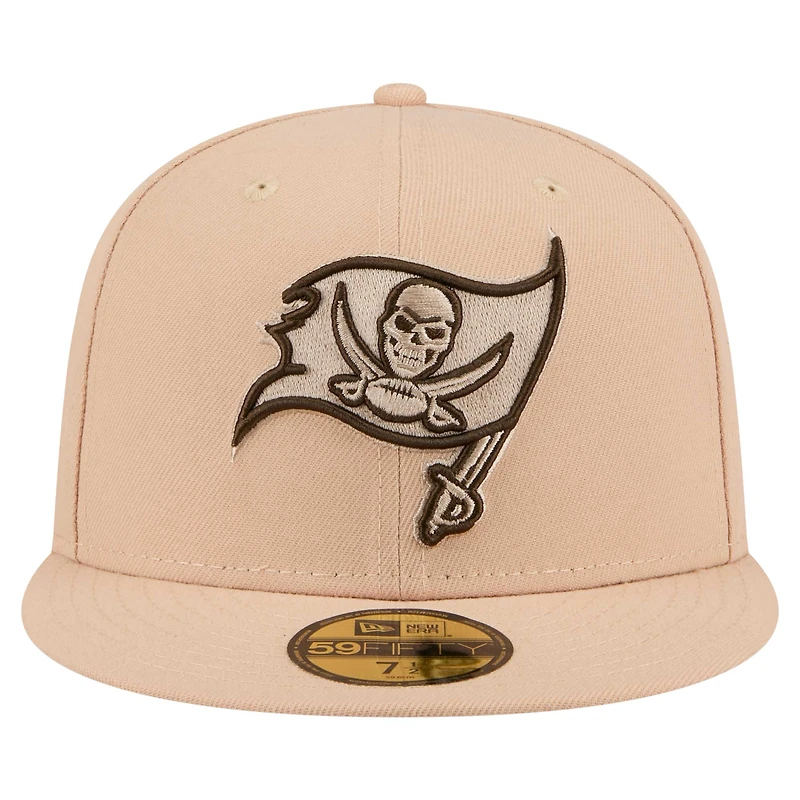 Casquette ajustée 59FIFTY pour homme New Era Tan Tampa Bay Buccaneers Candied Pecan